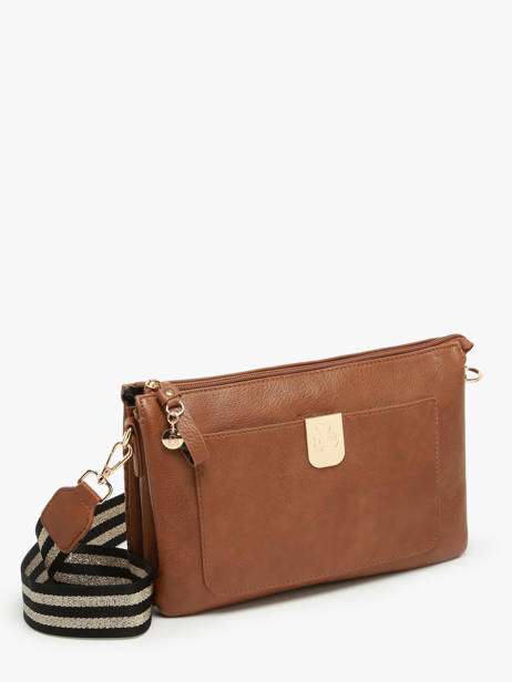 Sac BandouliÃ¨re Ajoure Lulu castagnette Marron ajoure WINTER vue secondaire 2