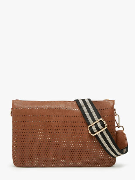 Sac BandouliÃ¨re Ajoure Lulu castagnette Marron ajoure WINTER vue secondaire 4