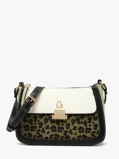 Sac Bandoulière Leopard Lulu castagnette Noir leopard TWIGGY