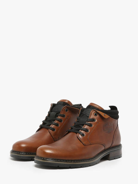 Boots Equilibre In Leather Redskins Brown men EQUILIBR other view 1