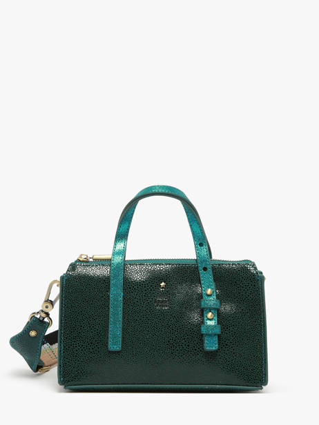 Sac Bandoulière Vintage Cuir Mila louise Bleu vintage 3784BBX