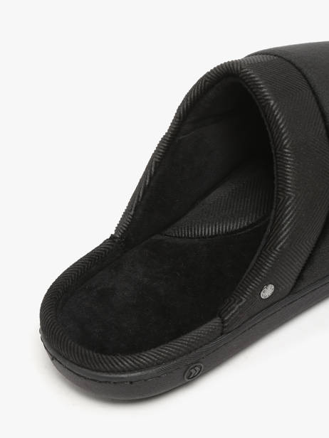 Chaussons Isotoner Black men 98032 other view 1