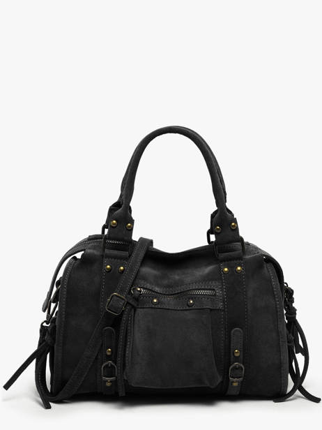Shoulder Bag Velvet Leather Milano Black velvet VE24094