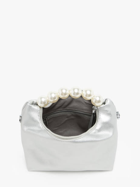 Evening Bag Miniprix Silver perle KJ62044 other view 2