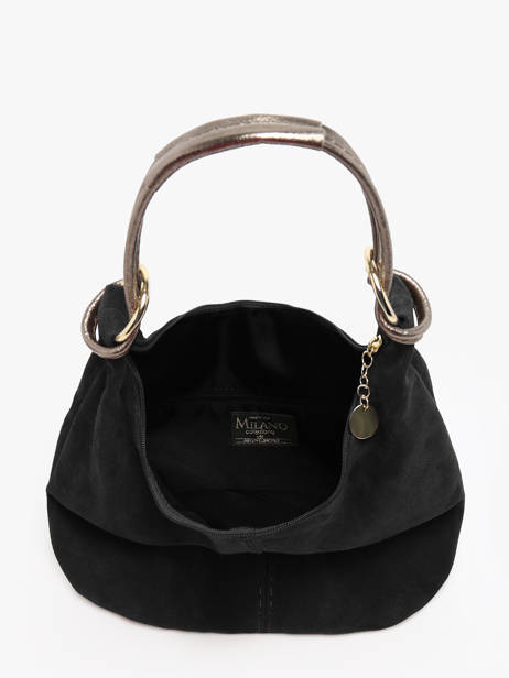 Shoulder Bag Velvet Milano Black velvet VE24091 other view 3