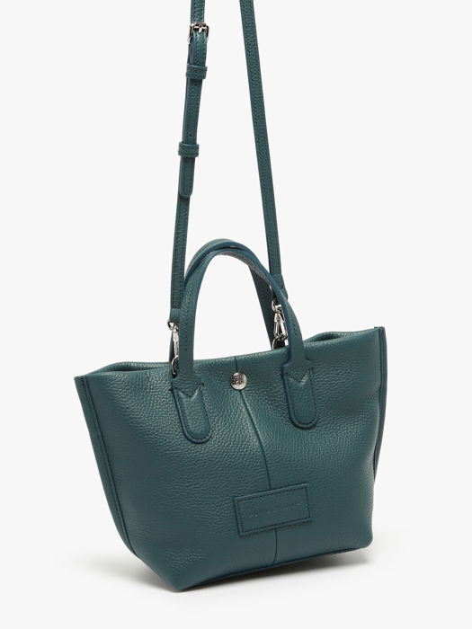 Longchamp Essential cuir Sacs porté main Vert