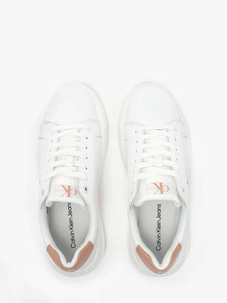 Sneakers In Leather Calvin klein jeans White women 8230K6 other view 4