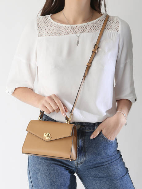 Handbag Farrah Leather Lauren ralph lauren Beige farrah 31968761 other view 1