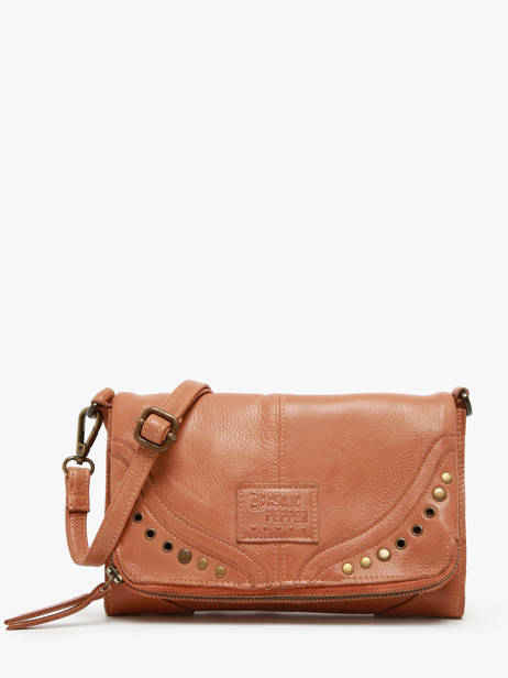 Sac Bandoulière Glam Eyelet Cuir Basilic pepper Marron glam eyelet BGLE43