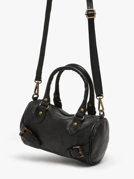 Sac Bandoulière Strappy Cuir Basilic pepper Noir strappy BSTR01 vue secondaire 3