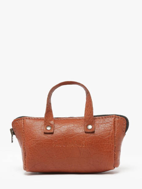 Leather Mon Premier Coin Purse Paul marius Brown vintage PREMIER