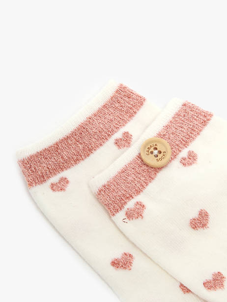 Chaussettes Cabaia Rose socks MAR vue secondaire 1