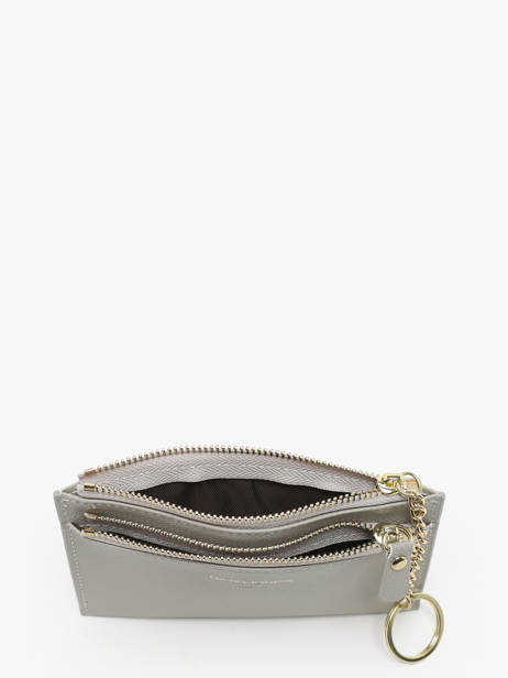 Coin Purse With Card Holder David jones Gray saffiano DJ0089 other view 1