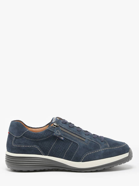 Sneakers En Cuir Mephisto Bleu men P5147109