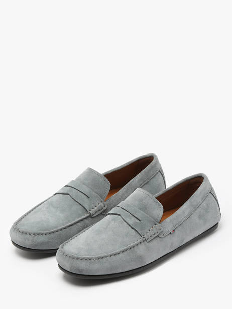 Moccasins In Leather Tommy hilfiger Gray men 4998PN6 other view 1