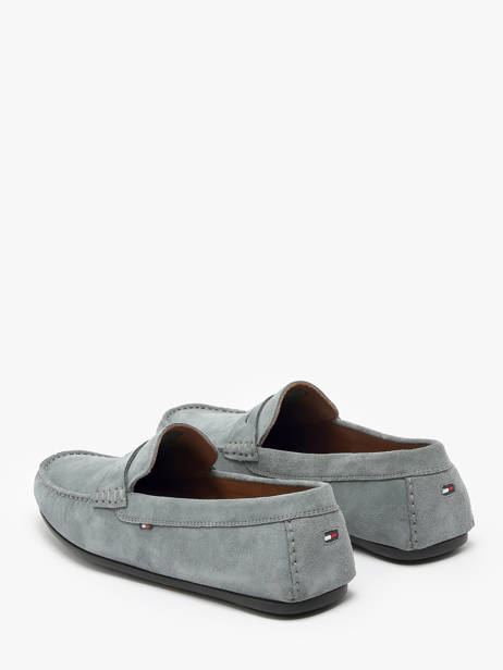 Moccasins In Leather Tommy hilfiger Gray men 4998PN6 other view 2