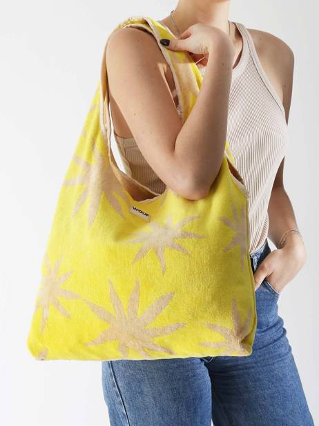 Shopping Bag Fuerteventura Wouf Yellow fuerteventura XTO25009 other view 1