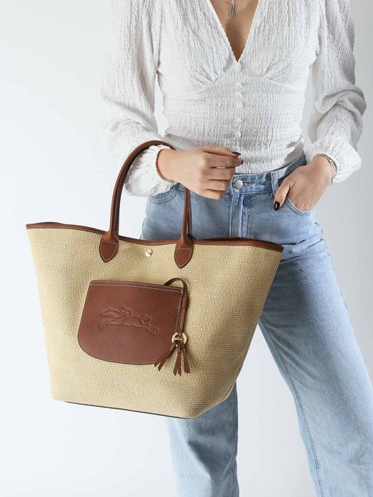 Longchamp New le panier pliage Hobo bag Brown