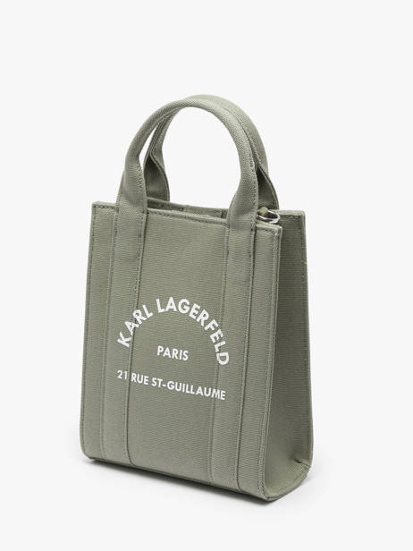 Sac BandouliÃ¨re Rsg Coton Karl lagerfeld Vert rsg A1W50039 vue secondaire 2