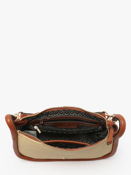 Sac BandouliÃ¨re Raphia Raphia Lulu castagnette Marron raphia YASSIR vue secondaire 3