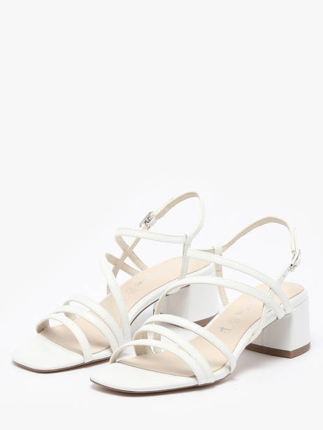 Sandales Ã  Talon En Cuir Tamaris Blanc women 42 vue secondaire 1