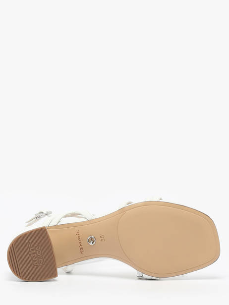 Sandales Ã  Talon En Cuir Tamaris Blanc women 42 vue secondaire 4