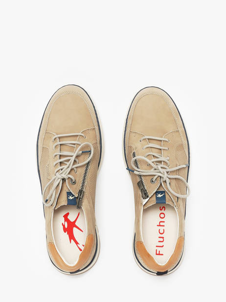 Sneakers Delbuck En Cuir Fluchos Beige men F2211 vue secondaire 4