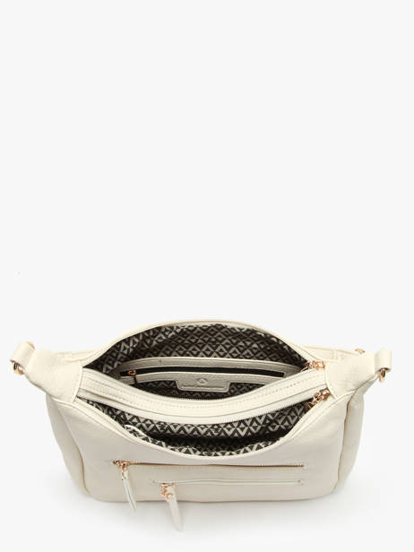 Sac PortÃ© Ã©paule Zip Lulu castagnette Beige zip VICTOR vue secondaire 3