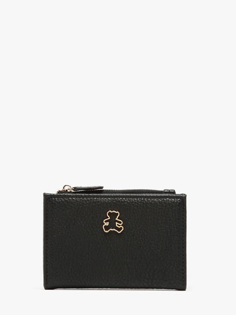 Wallet Lulu castagnette Black zip CAPOR106