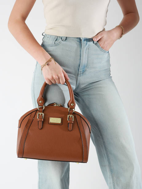 Sac PortÃ© Main Isadora Ted lapidus Marron isadora TLRR2142 vue secondaire 1