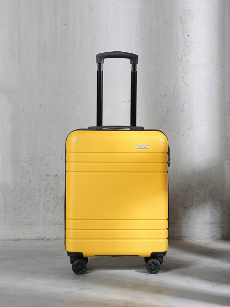 Valise Cabine Travel Jaune valencia S vue secondaire 5