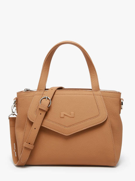Sac Ã  Main Cacao Cuir Nathan baume Marron candy 6