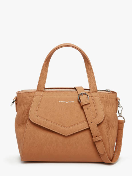 Sac Ã  Main Cacao Cuir Nathan baume Marron candy 6 vue secondaire 4