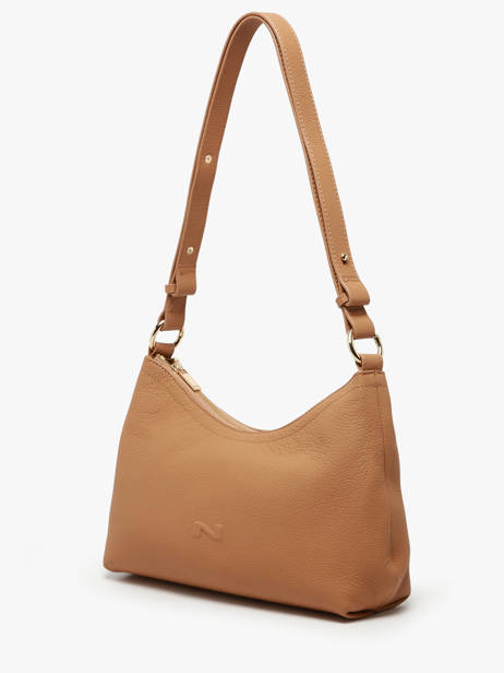 Sac PortÃ© Ã©paule Victoria Cuir Nathan baume Marron victoria 91 vue secondaire 2
