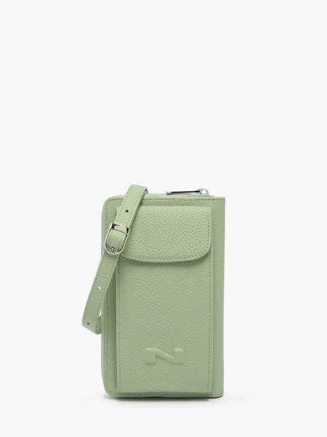 Etui Téléphone Pocket Cuir Nathan baume Vert n city 3