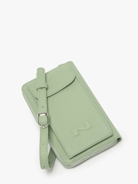 Etui Téléphone Pocket Cuir Nathan baume Vert n city 3 vue secondaire 2