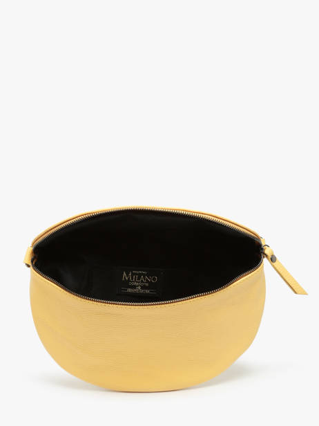 Sac Banane Caviar Cuir Milano Jaune caviar CA21123 vue secondaire 3