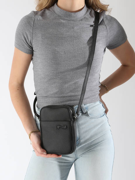 Sac Bandoulière N City Cuir Nathan baume Noir n city 5 vue secondaire 1