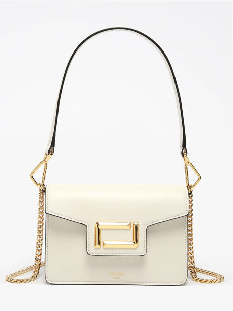 Sac BandouliÃ¨re Angele Cuir Lancel Blanc angele A13275