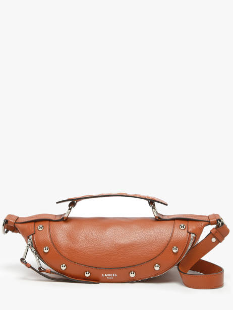 Sac BandouliÃ¨re Origami Cuir Lancel Marron origami A13379