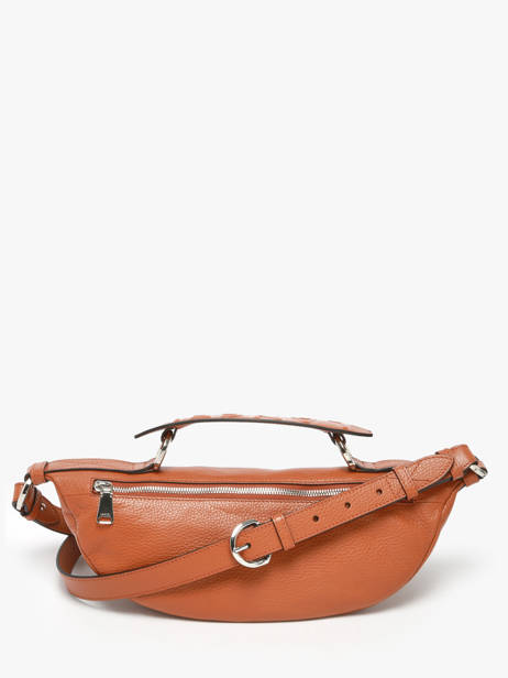 Sac BandouliÃ¨re Origami Cuir Lancel Marron origami A13379 vue secondaire 4