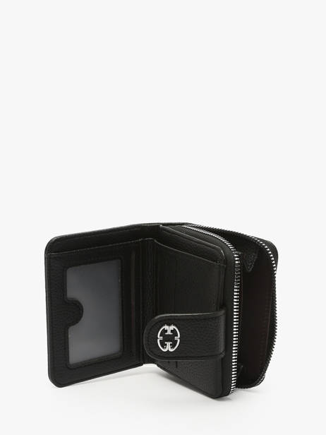 Coin Purse With Card Holder Miniprix Black grained 78COK867 other view 1
