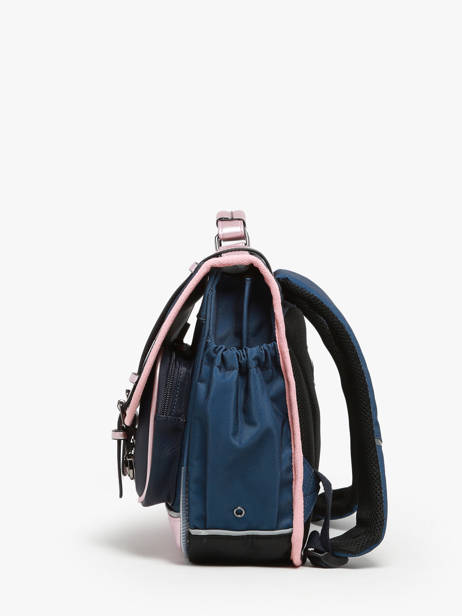 Wheeled Schoolbag 2 Compartments Cameleon Blue vintage fantasy PBVGCA38 other view 2