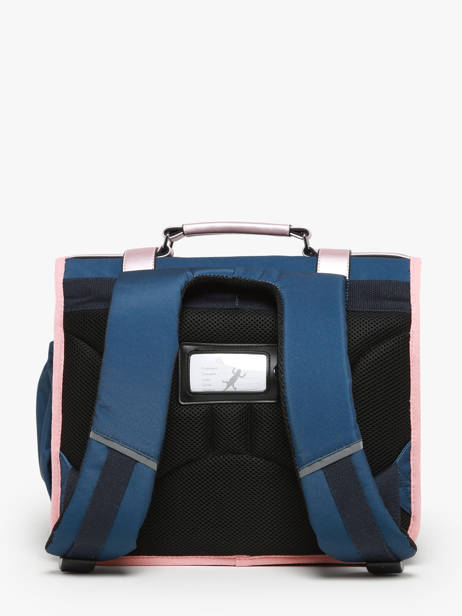 Wheeled Schoolbag 2 Compartments Cameleon Blue vintage fantasy PBVGCA38 other view 4