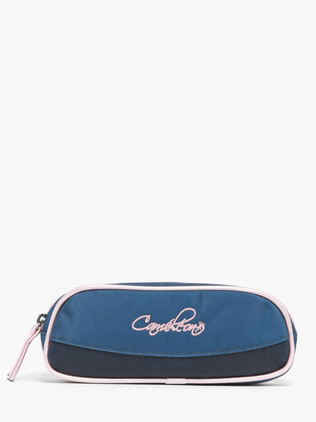 Pencil Case For Girls 2 Compartments Cameleon Blue vintage fantasy PBVGTROU