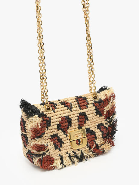 Sac BandouliÃ¨re Raphia Gerard darel Beige raphia DBS87468 vue secondaire 2