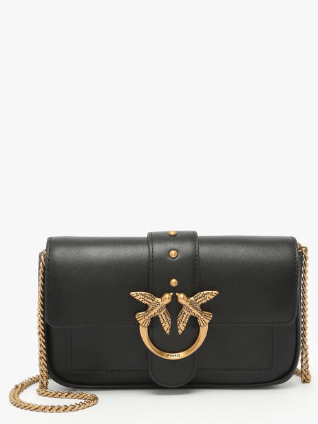Sac BandouliÃ¨re Love Bag Icon Cuir Pinko Noir love bag icon A0F1