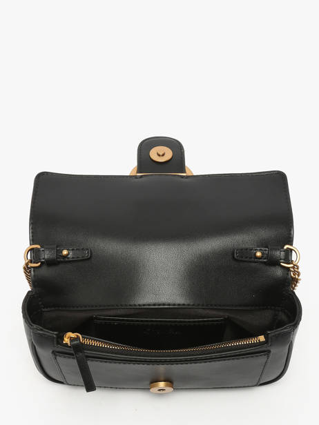 Sac BandouliÃ¨re Love Bag Icon Cuir Pinko Noir love bag icon A0F1 vue secondaire 3