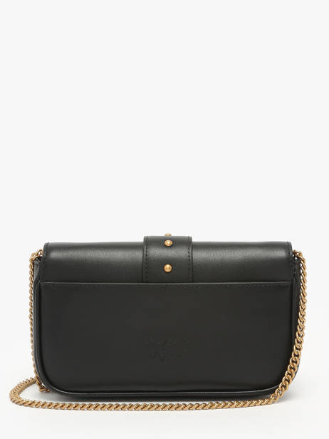 Sac BandouliÃ¨re Love Bag Icon Cuir Pinko Noir love bag icon A0F1 vue secondaire 4