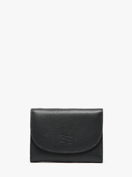 Portefeuille Caviar Cuir Crinkles Bleu caviar 14327